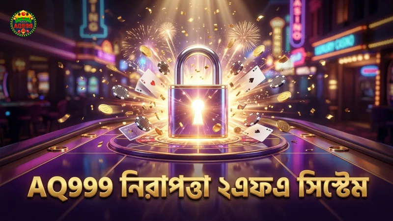 নিরাপত্তায় AQ999 ২ফ্যাক্টর অথেনটিকেশন ব্যবহার করে।