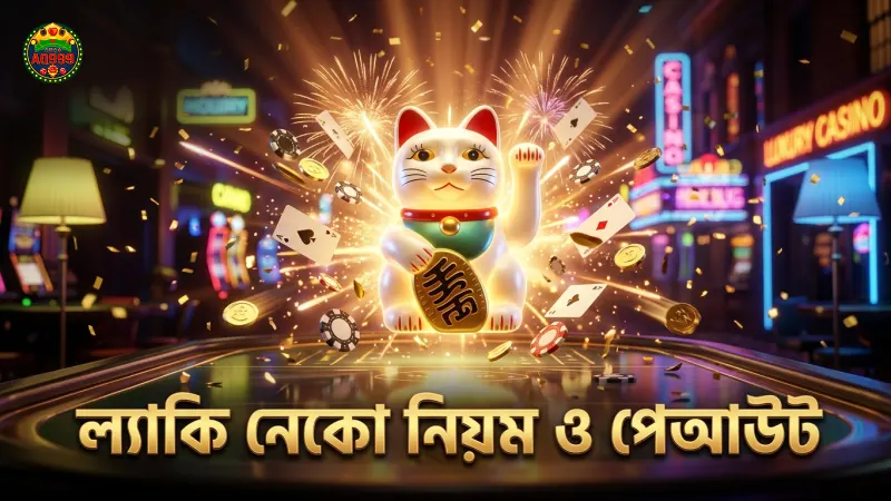 ল্যাকি নেকো গেমের নিয়মাবলী ও পেআউট প্রক্রিয়া বিস্তারিত